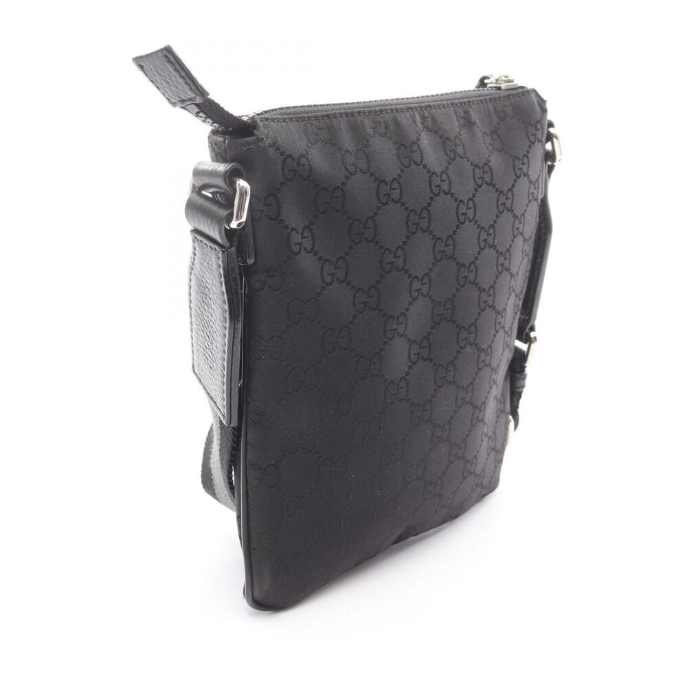 GUCCI Authentic Black Leather Shoulder Bag - Picture 2 of 7